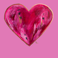 Breast Cancer Awareness Heart Ladies Tee Design